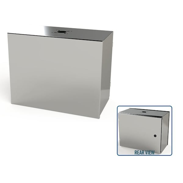 Saginaw Control & Engineering 1/4 Turn Latch Electrical Enclosures, 16 in H, 10 in D, 20 in W, NEMA 3R, 4, 4X, 12, 13 SCE-16HMI2010SSLP - main